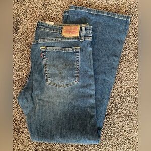 Levis 519 Flare Jeans 15 Stretch Blue Denim 15M